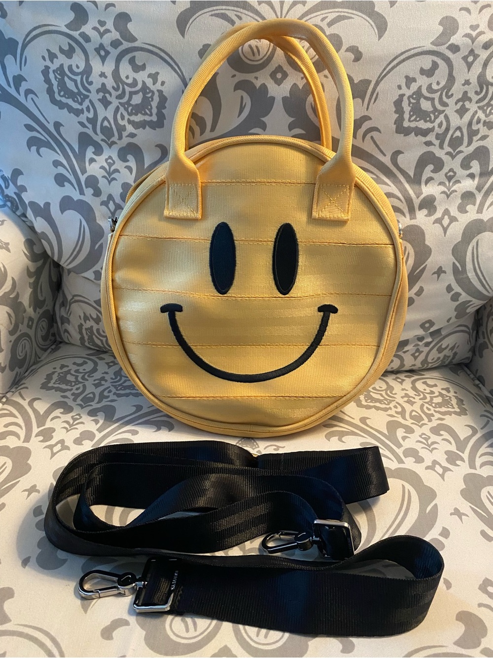 Harveys Yellow Smile now cry later bag